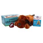 Snuggle Puppy Heartbeat Stuffed Toy for Dogs - Pet Anxiety Relief and Calming Aid - Comfort Toy for Behavioral Training - Brown