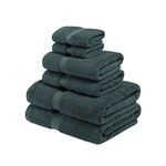 Superior 900 Gram Long-Staple Combed Cotton 6-Piece Towel Set, Teal