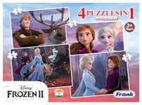 Frank Disney Frozen II Set of 4 Jigsaw Puzzles for Kids 3 Years & Above – Fun & Challenging Brain Booster Games Designed for Enhanced Focus and Memory Development – 12909