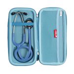 Hard Travel Case for 3M Littmann Classic III Monitoring Stethoscope by Hermitshell (Light blue)