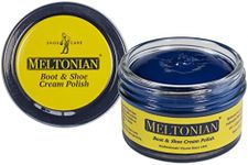 Meltonian Cream | light Navy 181 | Quality Shoe Polish for Leather and Leatherette (Synthetic) | Use on Boots, Shoes, Belts, Gloves, Purses and Accessories | Leather Conditioner | 1.7 OZ Jar