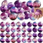 30 Pcs Galaxy Stress Balls,2.5 Inch Outer Space Theme Foam Stress Balls,Stress Relief Balls for Children,Squeeze Anxiety Fidget Sensory Balls for Party Favors,Decorations