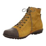 Think! Men's Kong leather lined sustainable Ankle Boot, 6000 Daffodil Combi, 12 UK