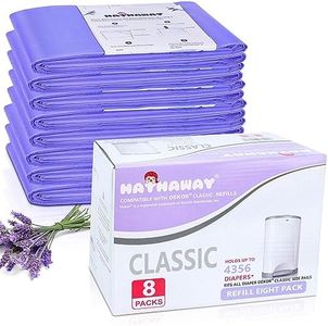 Refills Compatible with Dekor Classic Diaper Pail Refills 8 Pack Diaper Pail Liners Lavender Scent