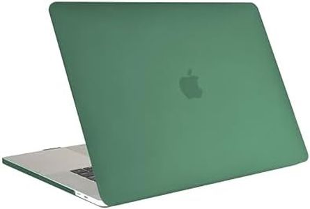 RUBAN Case for MacBook Pro 15 inch 2019 2018 2017 2016 Release A1990/A1707 with Touch Bar, Plastic Hard Shell Cover (Midnight Green)