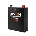 Zivon Lithium Battery for Inverter, 12V 105Ah (12.8v 105ah), LiFePo4, Wall Mount, BMS, for Home Power Backup