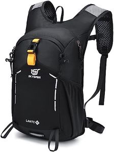 SKYSPER Small Hiking Backpack - 15L Travel Daypack Lightweight Rucksack Water Resistant Hiking Backpacks Women Men Daypack Back Pack(Black)