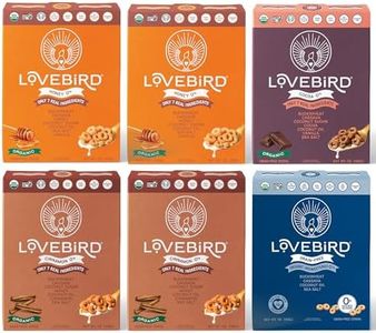 Lovebird Gluten & Grain Free Cereal Variety 6 Pack - Organic AIP Food, Paleo Dairy Free, No Refined Sugar Breakfast Cereals | Healthy Snacks for Kids, Adults - Cacao, Honey, Cinnamon, Unsweetened