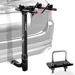 2 Bike Rack Bicycle Carrier Racks Hitch Mount Double Foldable Rack for Cars, Trucks, SUV's and minivans with a 2" Hitch Receiver