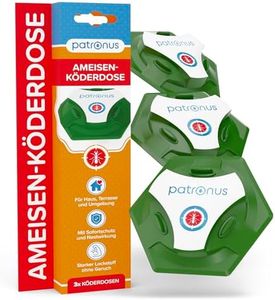 Ameisen-Köderdose für Innen & Außen [3 Stück] - Ameisenköder zum Ameisen bekämpfen mit POWER-Wirkstoff - Ameisenfalle mit starkem Lockstoff und Nestwirkung - hergestellt in der EU