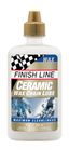 Finish Line Ceramic Wax Bicycle Chain Lube, 4-Ounce Drip Squeeze Bottle