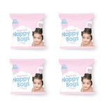 KARAN KING 800 Antibacterial Nappy Bags - Scented Diaper Sacks for Travel, Ensuring Easy-Tie Nappy Disposal on the Go (Kids, Toddlers,Diaper,Baby Products) (4 x 200)