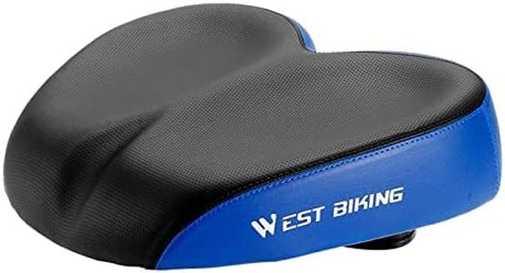 UJEAVETTE® Bicycle Saddle Soft Cushion Pad Widen Thicken Mountain Cycling Black Blue|Bicycle|Bicycle for Men Adult|Bicycle Light|Bicycle for Men|Bicycle for Kids|Bicycle Pump|Bicycle for