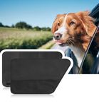 BASELIFE Pet Car Door Cover Waterproof Polyester Protector For Back Seat Doors, Anti Scratch And Machine Washable, Safe For Dogs, Suitable For All (2 Pack)