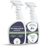 Smiling Paws Pets Best Cat Urine Odor Remover, Professional Pet Urine Enzyme Cleaner, Dog & Cat Pet Odor Eliminator. Erase Dog & Cat Urine, Feces & Vomit Stains from Woods, Carpets, Upholstery