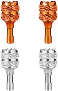 4uds Balancín de Pulgar de Drones para DJI Mini 3 Pro DJI RC Controlador Inteligente, Joysticks para Drones Desmontables Palos de Controlador de Drones Palancas Control Drones (Naranja Plata)