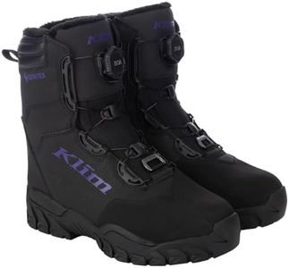 KLIM Women's Fierce GTX BOA Snowmobile Boots - US Size 7 - Black - Heliotrope