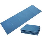 Good Nite Foldable Yoga Mat Non Slip Portable Fitness Mat Foldable Light Gym Mat Pilates Sport Travel Exercise Mat for Women Men 183 x 61 x 0.6 cm (Navy)