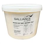 Duck Fat, Catering Size, Elevate Your Dishes to New Culinary Heights with This Gourmet Ingredient, High Smoke Point, Each Tub Has Approx 3KG of Duck Fat