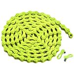 zonkie Single-Speed Bicycle Chain 1/2 x 1/8 Inch 116 Links (Yellow, 1/2" ×1/8" 116 links)