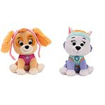 GUND Official PAW Patrol Skye and Everest Plush Toy Bundle | Signature Pilot and Snow Rescue Uniform Stuffed Animals (6")