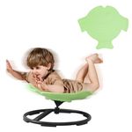 HoldOneLight Kids Sensory Chair for Autism Kids Swivel Chair, Sensory Spin Chair Seat Improve Physical Coordination Wobble Chair for Kids Sit and Spin Relief of Motion Sickness Cute (Green)