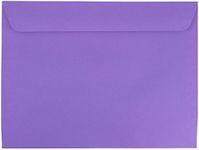 JAM PAPER 9 x 12 Booklet Colored Envelopes - Violet Purple Recycled - 25/Pack