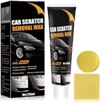 2025 Scratch Remover for Vehicles, Car Scratch Repair Paste, Car Paint Scratch Repair Polishing Wax, Car Accessories, Scratch Remover Kit with Wipe & Sponge for Vehicles for Deep Scratches (1)