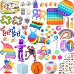 80 Pack Fidget Toys Set,Pop It Reli