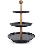 A.F. DECOR 3-Tier Metal Cake Stand, Cupcake and Dessert Stand, Tea Party Pastry Serving Platter (3-Tier stand)