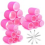 Cludoo Jumbo Hair Curlers Rollers with Clips, 28 Pcs Big Rollers for Hair Set with 3 Sizes Self Grip Hair Roller for Long Medium Short Thick Thin Hair Bangs Volume, Salon Hair Dressing DIY Hair Roller Brand: Cludoo