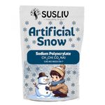 SUSLIV Artificial Snow Powder Artificial Snow, Instant Snow Powder, Snow, Sodium Polyacrylate, Slush Powder, Snow Making Kit, Toys for Kids (500 Gram)