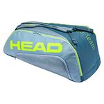 Head Tour Team Extreme SuperCombi 9 Racquet Bag (Grey/Neon Yellow)