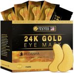 REDANHA 30 Pairs 24K Gold Under Eye Patches Face Masks Dark Circles Puffy Eye Bags Collagen Skincare Spa Trip Eye Mask