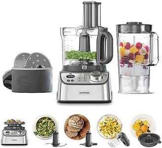 Kenwood FDM71.450SS MulticolorPro Express Weigh food processor with 8 accessories, adjustable speed with pulse function, integrated digital scale, capacity 3 l, Silver,Silver.