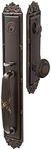 Emtek Contemporary Tubular Entry Set: Imperial Style with a Ribbon & Reed Knob on The Interior Side. 2 Backsets Included (2-3/8, 2-3/4), Color: Oil Rubbed Bronze, Model: 4911-US10B