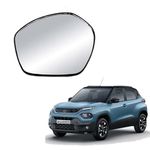 STYCARO- Side View Mirror Glass Plate compatible with Tata Punch 2021-2023 Model (LEFT PASSENGER SIDE)