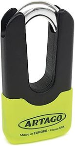 Artago 69X State-of-The-Art Motorcycle Disc Lock Plus Deterrent, SRA, Sold Secure & ART4 Approved, Bunker Selection, Maximum Resistance Tested MONOBLOK Forged Steel Body, Anti Theft Wheel Brake Lock