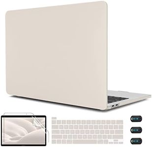 CISSOOK Beige Case for MacBook Pro 13 Inch 2023 2022 2021 2020 Release Model M2 Chip A2338 M1 A2251 A2289 Touch Bar Touch ID, Plastic Hard Shell Case with Keyboard Cover for Pro 13" 2020-2022, Stone