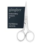 Fiskars 01-005290 Gingher Embroidery Scissors, 4-Inch