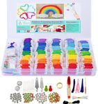 Athena's Elements Embroidery Floss, Friendship Bracelet String Kit - 276Pcs Thread and Accessories - Perfect for Bracelet Making & DIY Embroidery Projects | Bonus Accessories Included- Supplies