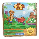 HollandBasics The Coco Brick - 100% Natural Organic Coconut Coir, Enhance Soil Aeration and Water Retention, 5kg Compressed Block for Indoor and Outdoor Gardening Equivalent to 80+ litres