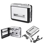 USB Cassette Player USB Cassette Tape to PC MP3 CD Switcher Converter Capture o Music Player with Headphones
