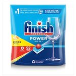 Finish Power All in One Dishwasher Tablets 52 Lemon