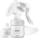 Philips Avent SCF430/10 Silicone Manual Breast Pump with Bottle Breast Milk Collector 6-Piece Set 2.784 milliliters