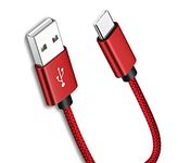 NWNK13 USB C Cable Type C Fast Charging Cable for Motorola E13 G13 G23 G53 Android Phone Charger Lead Wire Sync Cord for Moto G52 G54 G84 (Red, 2m)