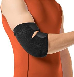 BraceAbility Bursitis Elbow Pad Brace | Compression Arm Sleeve Wrap with Padded Soft Support Cushion for Olecranon Joint Pain, Bursa Protection, Arthritis & Tendonitis Relief (L/XL)