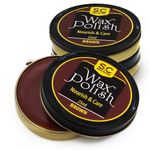 Stone and Clark Premium Brown Shoe Polish Kit - Renews and Protects Leather Shoes and Boots - Leather Wax Boot Polish for Brilliant Gloss - 16 Grams (Pack - 3)