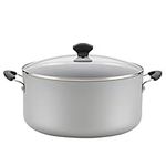 Farberware Cookware Nonstick Stockpot with Lid, 10.5 Quart, Silver