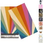 Package Mint Poly Mailers 6 x 9 200 Pack | Waterproof & Tear Resistant Mailing Envelopes for Small Business Supplies | Shipping Bags for Clothes | Cute Shipping Bags for Small Business - Retro Rainbow